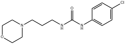 1-(p-Chlorophenyl)-3-(3-morpholinopropyl)urea 结构式