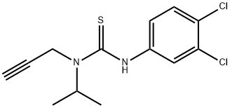 1-(3,4-Dichlorophenyl)-3-isopropyl-3-(2-propynyl)thiourea 结构式