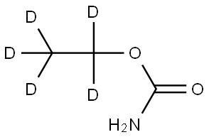 氨基甲酸乙酯-D5 结构式