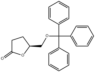 (S)-(+)-Γ-三苯甲基甲氧基-Γ-丁内酯 结构式