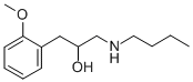 1-Butylamino-3-(o-methoxyphenyl)-2-propanol 结构式