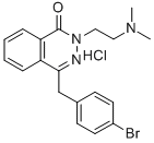 1(2H)-Phthalazinone, 4-(p-bromobenzyl)-2-(2-(dimethylamino)ethyl)-, hy drochloride 结构式