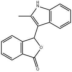 3-(2-Methyl-1H-indol-3-yl)phthalide 结构式