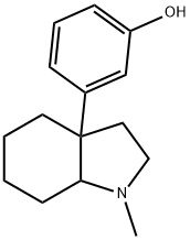 3-(1-Methylhexahydroindolin-3a-yl)phenol 结构式