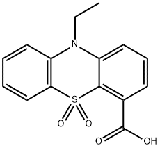 10-Ethylphenothiazine-4-carboxylic acid-5-dioxide 结构式