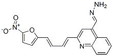 2-[4-(5-Nitro-2-furyl)-1,3-butadienyl]-4-quinolinecarbaldehyde hydrazone 结构式