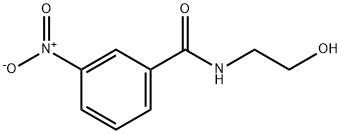 N-(2-羟乙基)-3-硝基苯甲酰胺 结构式