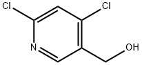 (4,6-二氯吡啶-3-基)甲醇 结构式
