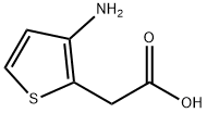 2-Thiopheneacetic  acid,  3-amino- 结构式