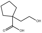 Cyclopentanecarboxylic acid, 1-(2-hydroxyethyl)- (9CI) 结构式