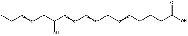 12-hydroxy-5,8,10,14-heptadectetraenoic acid 结构式