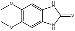 5,6-二甲氧基-1H-苯并咪唑-2-硫醇 结构式