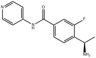 Benzamide, 4-(1-aminoethyl)-3-fluoro-N-4-pyridinyl-, (R)- (9CI) 结构式