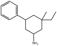 Cyclohexanamine, 3-ethyl-3-methyl-5-phenyl- (9CI) 结构式