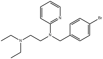 2-((p-Bromobenzyl)(2-(diethylamino)ethyl)amino)pyridine 结构式