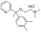 2-(alpha-(beta-Dimethylaminoethoxy)-alpha-methyl-3,4-dimethylbenzyl)py ridine hydrochloride 结构式