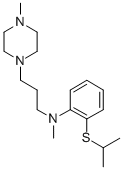 Piperazine, 1-(3-(N-(2-isopropylthiophenyl)-N-methylamino)propyl)-1-me thyl- 结构式