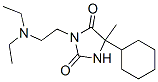 5-Cyclohexyl-3-[2-(N,N-diethylamino)ethyl]-5-methylhydantoin 结构式