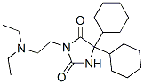 5,5-Dicyclohexyl-3-[2-(diethylamino)ethyl]hydantoin 结构式