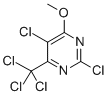 2,5-Dichloro-4-methoxy-6-(trichloro-methyl)-pyrimidine 结构式