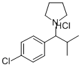 1-(p-Chloro-alpha-isopropylbenzyl)pyrrolidine hydrochloride 结构式