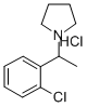 1-(o-Chloro-alpha-methylbenzyl)pyrrolidine hydrochloride 结构式