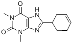 8-(3-Cyclohexen-1-yl)theophyline 结构式