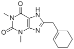 8-(1-Cyclohexen-1-ylmethyl)theophyline 结构式