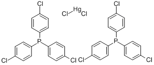 Bis(tris(p-chlorophenyl)phosphine)mercuric chloride complex 结构式