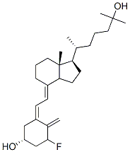 1-fluoro-25-hydroxyvitamin D3 结构式