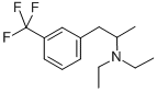 N,N-Diethyl-alpha-methyl-m-trifluoromethylphenethylamine 结构式