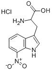 7-Nitro-DL-tryptophan hydrochloride 结构式