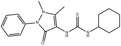 3-Antipyrinyl-1-cyclohexylthiourea 结构式