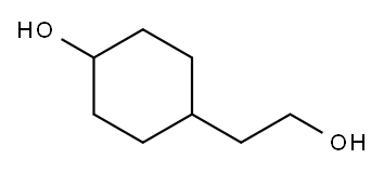 4-(2-羟乙基)环己醇(顺反异构体混合物) 结构式