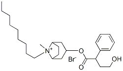 (8-methyl-8-nonyl-8-azoniabicyclo[3.2.1]oct-3-yl) 4-hydroxy-2-phenyl-b utanoate bromide 结构式