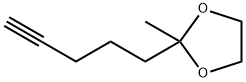 1,3-Dioxolane,  2-methyl-2-(4-pentynyl)-  (9CI) 结构式