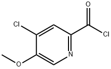 2-Pyridinecarbonyl chloride, 4-chloro-5-methoxy- (9CI) 结构式