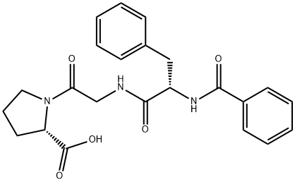 N-benzoylphenylalanyl-glycyl-proline 结构式