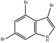 3,4,6-Tribromo-1H-indole 结构式