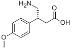 (R)-4-氨基-3-(4-甲氧基苯基)丁酸 结构式