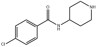 4-CHLORO-N-PIPERIDIN-4-YL-BENZAMIDE 结构式
