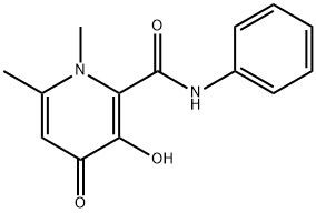 2-Pyridinecarboxamide,1,4-dihydro-3-hydroxy-1,6-dimethyl-4-oxo-N-phenyl- 结构式