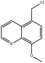 5-氯甲基-8-甲氧基喹啉 结构式