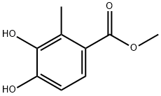苯甲酸, 3,4-二羟基-2-甲基-, 甲酯 结构式