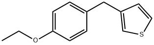 Thiophene, 3-[(4-ethoxyphenyl)methyl]- (9CI) 结构式