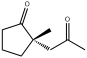 Cyclopentanone, 2-methyl-2-(2-oxopropyl)-, (2S)- (9CI) 结构式