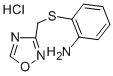 Benzenamine, 2-((1,2,4-oxadiazol-3-ylmethyl)thio)-, monohydrochloride 结构式