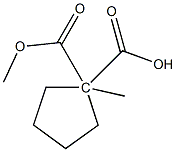 环戊烷-1,1-二甲酸二甲酯 结构式