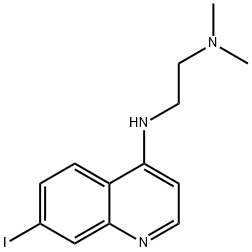4-(dimethylaminoethylamino)-7-iodoquinoline 结构式