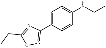 Benzenamine, N-ethyl-4-(5-ethyl-1,2,4-oxadiazol-3-yl)- (9CI) 结构式